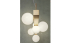 Suspensie Redo Goji, auriu mat, sticla, 6XG9, L.85 cm