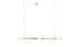 Suspensie Redo Goji, auriu mat, sticla, 8XG9, L.120 cm