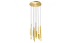 Lustra Redo Madison, auriu mat, LED, 64W, 4352 lumeni, alb cald 3000K, 55 cm