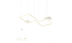 Suspensie Redo Sigua, alb mat, LED, 110W, 6988 lumeni, alb cald 3000K, L.90 cm