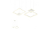 Suspensie Redo Sigua, alb mat, LED, 137W, 7732 lumeni, alb cald 3000K, L.110 cm