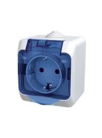 Priza simpla cu capac transparent 16 A, 250 V,...