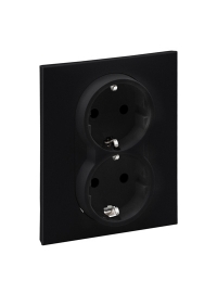 Priza dubla 2x2P+E, borne automate, cu...