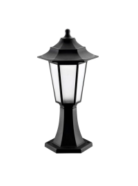 Stalp de gradina negru Begonya-1 IP44 E27 Horoz