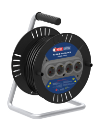 Derulator cu 4 prize 30M cablu 3X1.5mm Horoz