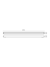 Spot LED liniar 20W, 2000 lm, 3000K, Arelux