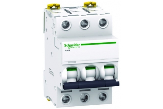 Siguranta automata 10A, 3P, curba C, IC60N, 6kA, Schneider Electric