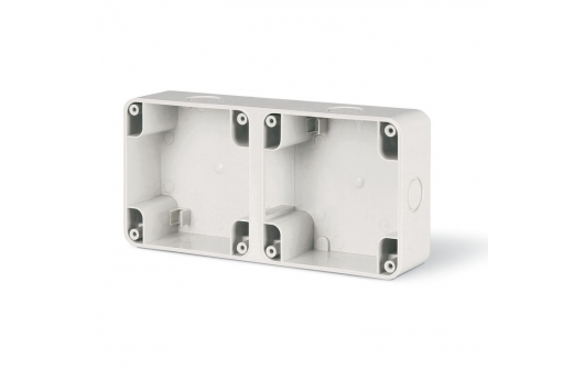 Doza aplicata 2 module, IP66, pentru exterior, Scame Protecta