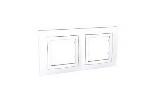 Rama de acoperire Unica Basic, 2 posturi, Alb
