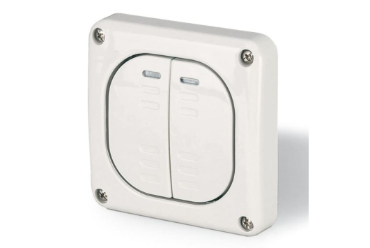 Intrerupator ST dublu, IP66, pentru exterior, Scame Protecta