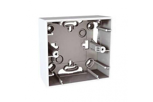 Doza pentru montaj aparent cu suport de fixare, un post