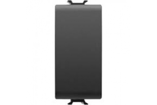 Intrerupator Cap-Cruce, 1M, 1P, 16A, Negru