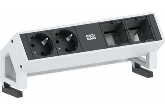 Priza DESK 2 2xSchuko; 2xCM, 0,2m GST18