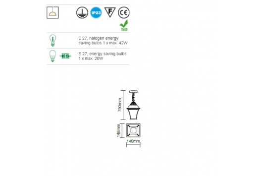 Suspensie exterior Avignon