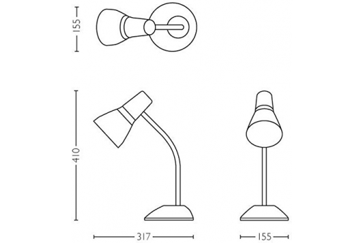 Lampa de masa Pear Mov 1x11W