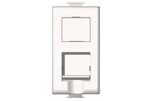 Priza de date Matix Rj45,Cat6,UTP,1M,Alb