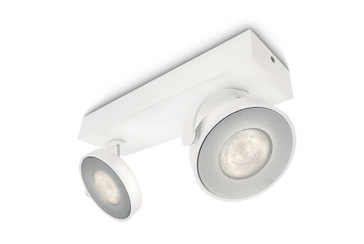 Spot Clockwork bara/tub Alb 2x4.5W