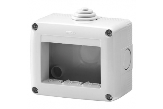 Doza orizontala 27 Combi, 3 module, IP40, Gri