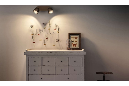 Corp spot County 2x4W, 230V, Bronz myLiving