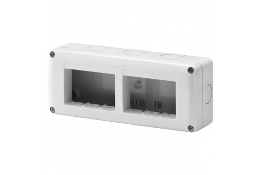 Doza orizontala 6(2X3) module IP40, Gri