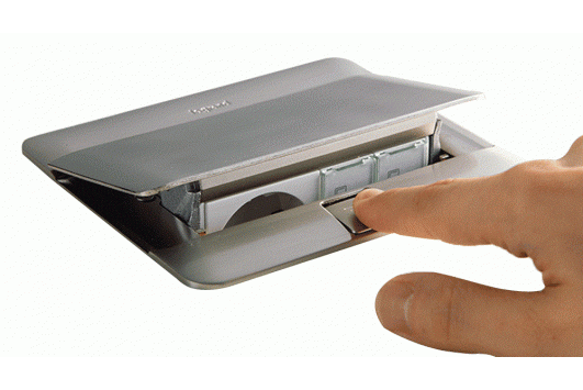Caseta tip pop-up, 3 module, aluminiu mat, Legrand