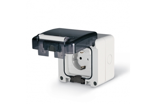 Priza Schuko Aplicata  95X95 IP66