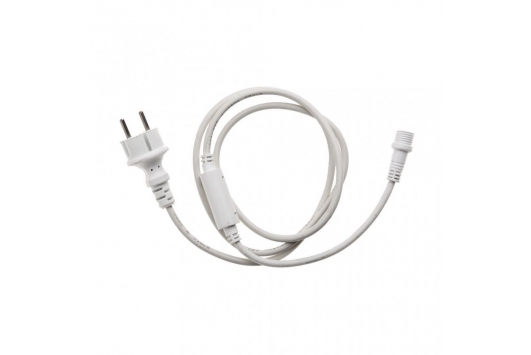 Cablu de alimentare cu stecher, Alb 1.5m S-OUT