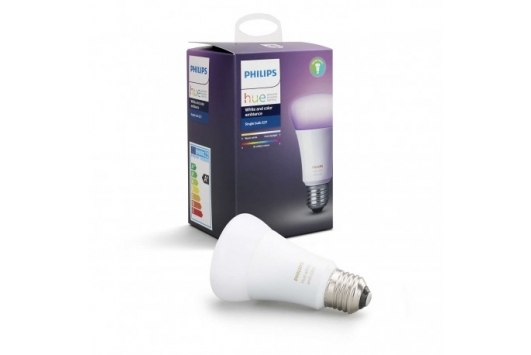 Bec LED Philips Hue, 9W, E27,A60, lumina alba si colorata, 8718696592984