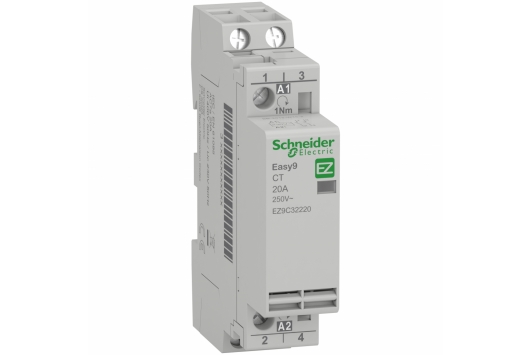 Contactor 20A, 2NO, 230V, 2P, Easy9, Schneider Electric