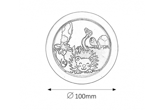 Lampa de veghe multicolora Leon LED 0.3W