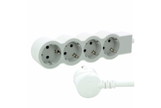 Bloc Multipriza Mobil Standard Revolution 4x2P+T 3m alb-gri