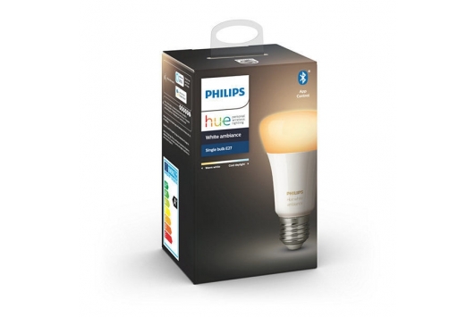 Bec LED Philips Hue, 8.5W, E27, lumina alba, 8718699673147