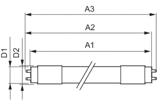 Tub MAS LEDtube 600mm HO 8W865 T8