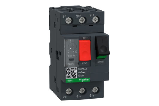 Disjunctor termo-magnetic, reglaj 0.63-1A, 3P, Tesys GV2, Schneider Electric