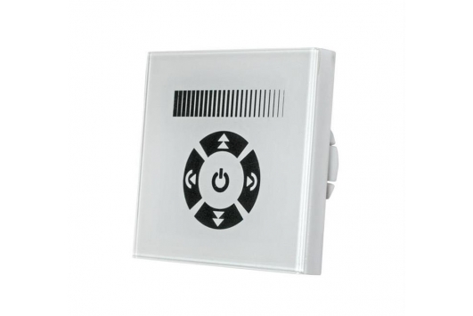 DIMMER CU REGLARE MANUALA "TOUCH" pt.BANDA LED MONOCOLORA 8A negru