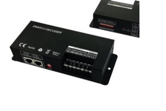 CONTROLER + DIMMER pentru DMX-512 12V/24V 24A
