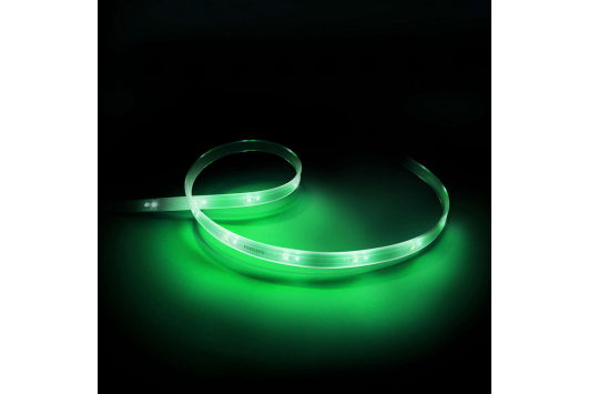 Pachet Philips Hue: LightStrip RGB Kit de baza + Extensie luminoasa 1M+ Bridge Hue