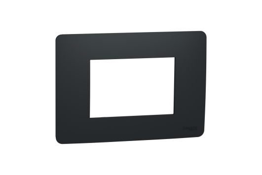 Rama Unica Studio, 3 module, antracit, Noua Unica, Schneider Electric