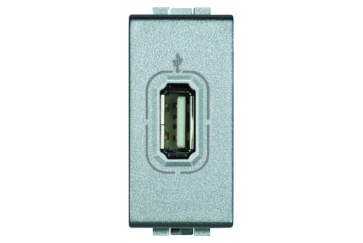 Incarcator Priza USB Living Light , 1M, Aluminiu