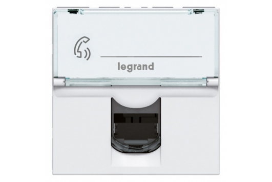 Priza de date RJ45 Cat.5E FTP Mosaic, 2M alb