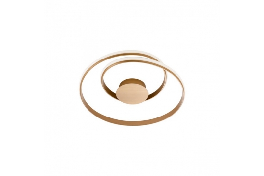 Plafoniera led Torsion, 30W, 3000k, 2490lm, IP20, bronz