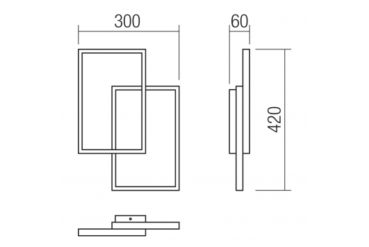 Plafoniera LED Plana, 30W, 1950lm, lumina calda, dimabila, alb mat