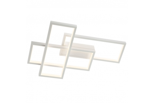 Plafoniera LED Plana, 40W, 2680lm, lumina calda, dimabila, alb mat