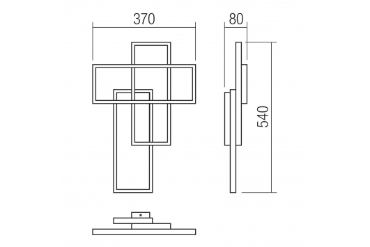 Plafoniera LED Plana, 40W, 2680lm, lumina calda, dimabila, alb mat