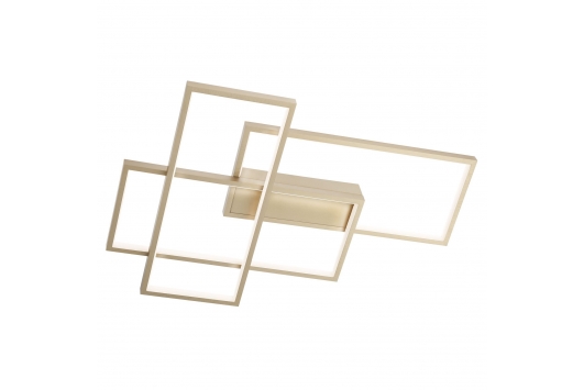 Plafoniera LED Plana, 50W, 3400lm, lumina calda, dimabila, aurie