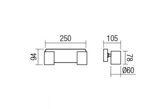 Plafoniera Cameo, 2 x GU10, alba