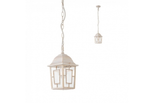 Suspensie exterior Melton, alb mat, 1XE27