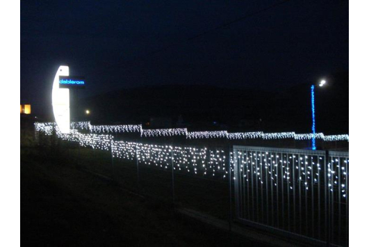 Ghirlanda extensibila 100 LED, alb cald, 7.2W, cablu negru 2x1m, Dablerom