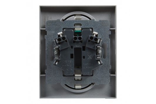 Priza dubla 2x2P+E, borne automate, cu protectie copii, aluminiu, Legrand New Suno