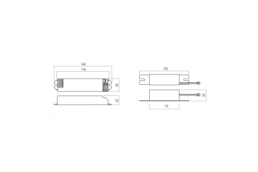 Kit emergenta LED 200-33MA 10-60V DC 2W 3H